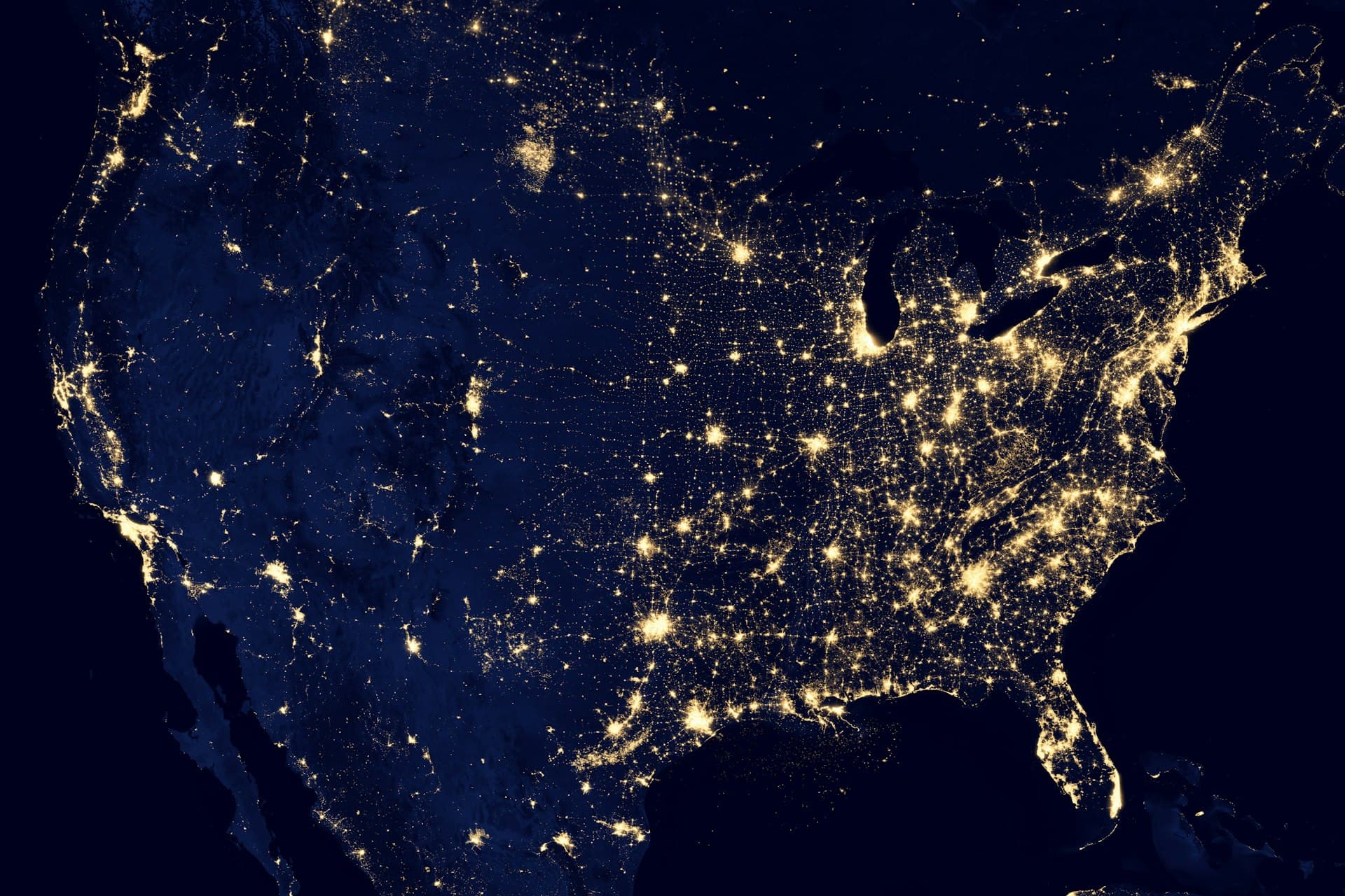 Aerial view of the United States representing nationwide expungement coverage